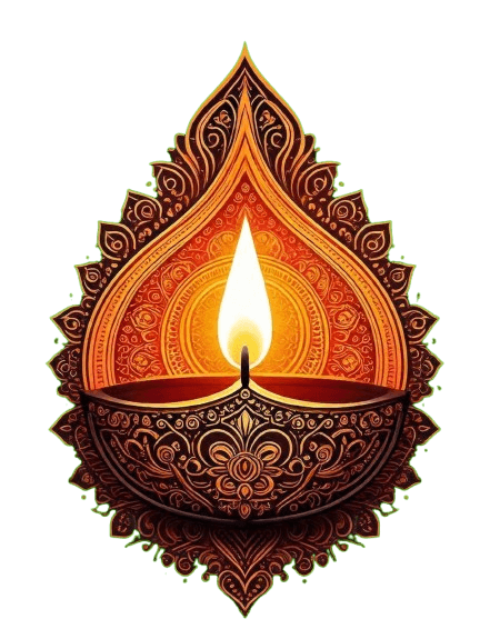 Sacred temple lamp for pooja rituals